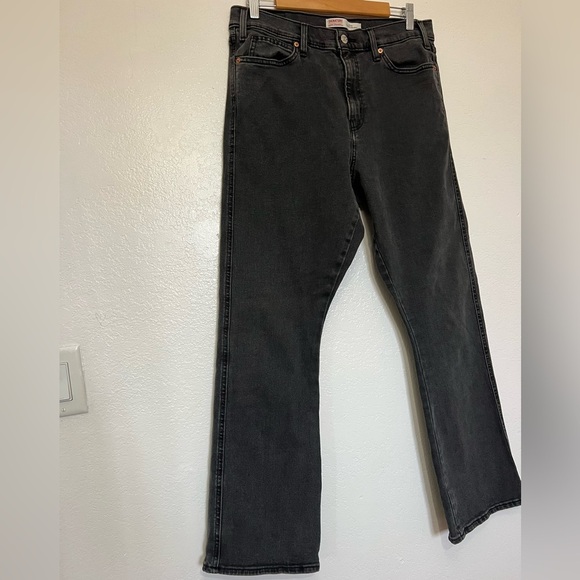 Women’s Levi’s Strauss heritage high rise kick boot grey jeans size 10 W30 - Picture 2 of 12